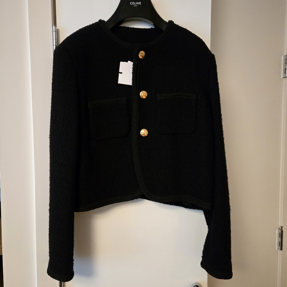 CELINE Bouclette woven hunter jacket